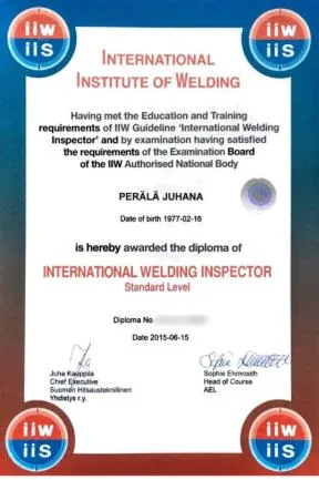 IWI Certification